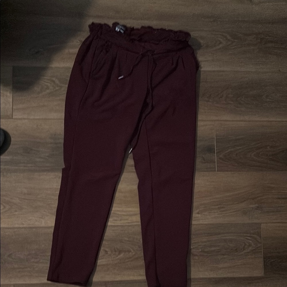 Burgundy Jogger Work Pants